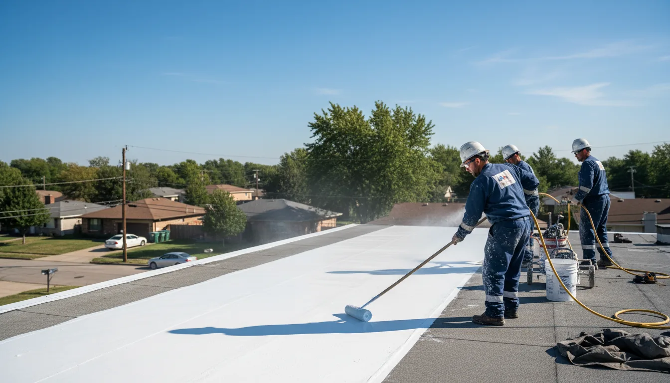 Commercial roof coating in Cordell, OK near me